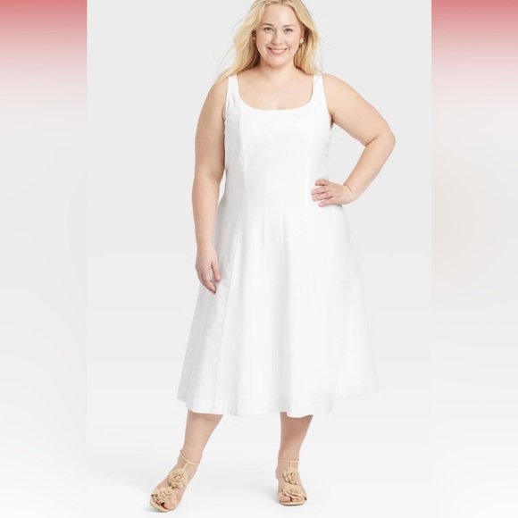 Women's Corset Midi A-Line Dress - A New Day size 20 2X NEW - Picture 1 of 7
